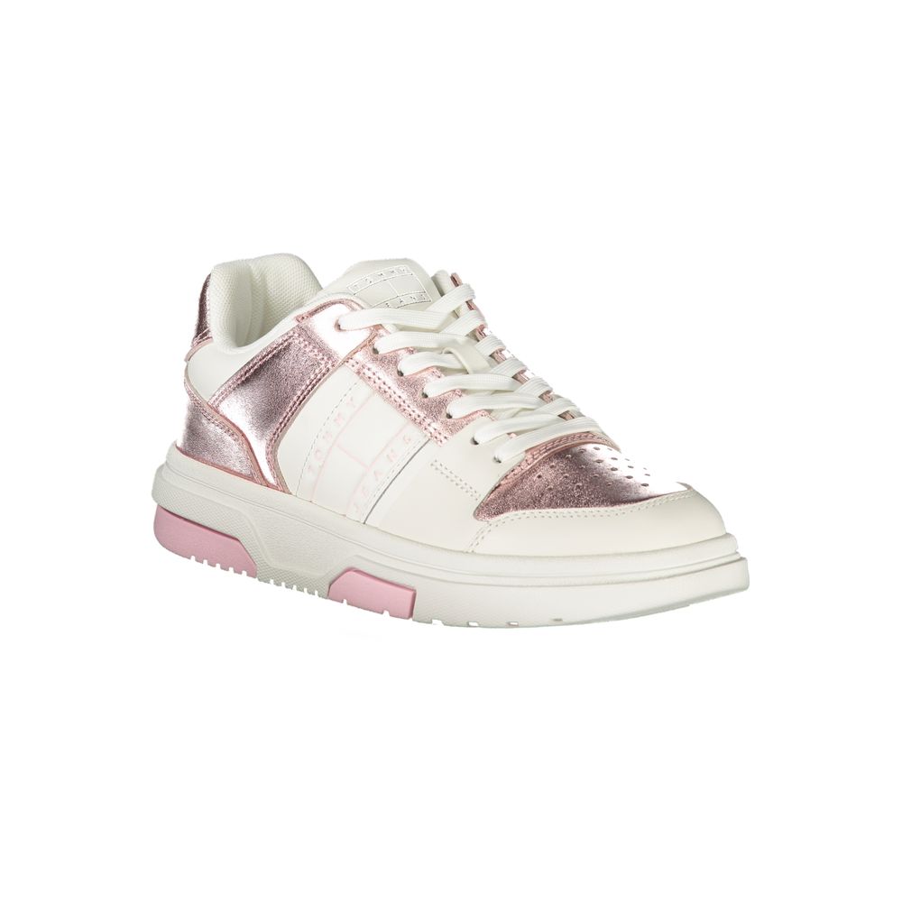 Tommy Hilfiger Weiße Sneaker aus Polyester im Athletic-Stil