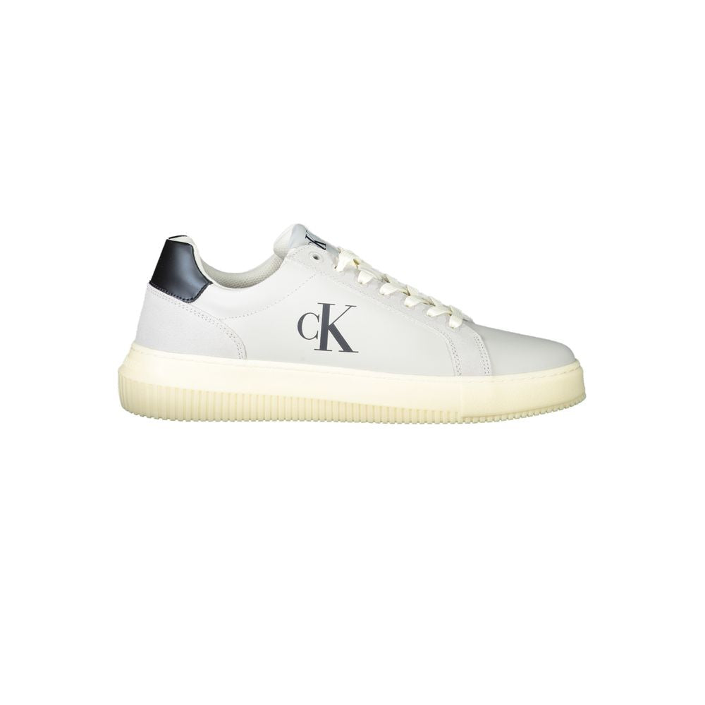 Calvin Klein Herren-Sneaker aus weißem Polyurethan