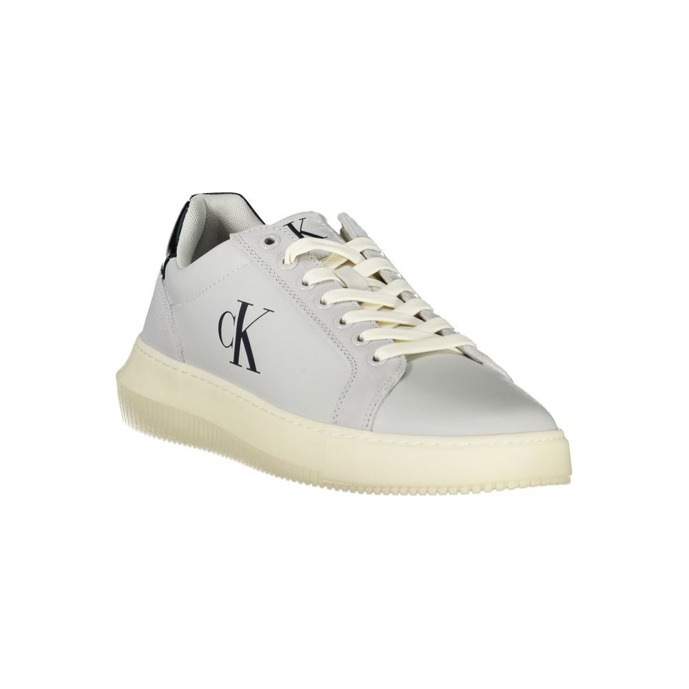 Calvin Klein Herren-Sneaker aus weißem Polyurethan