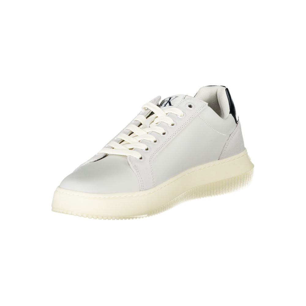 Calvin Klein Herren-Sneaker aus weißem Polyurethan