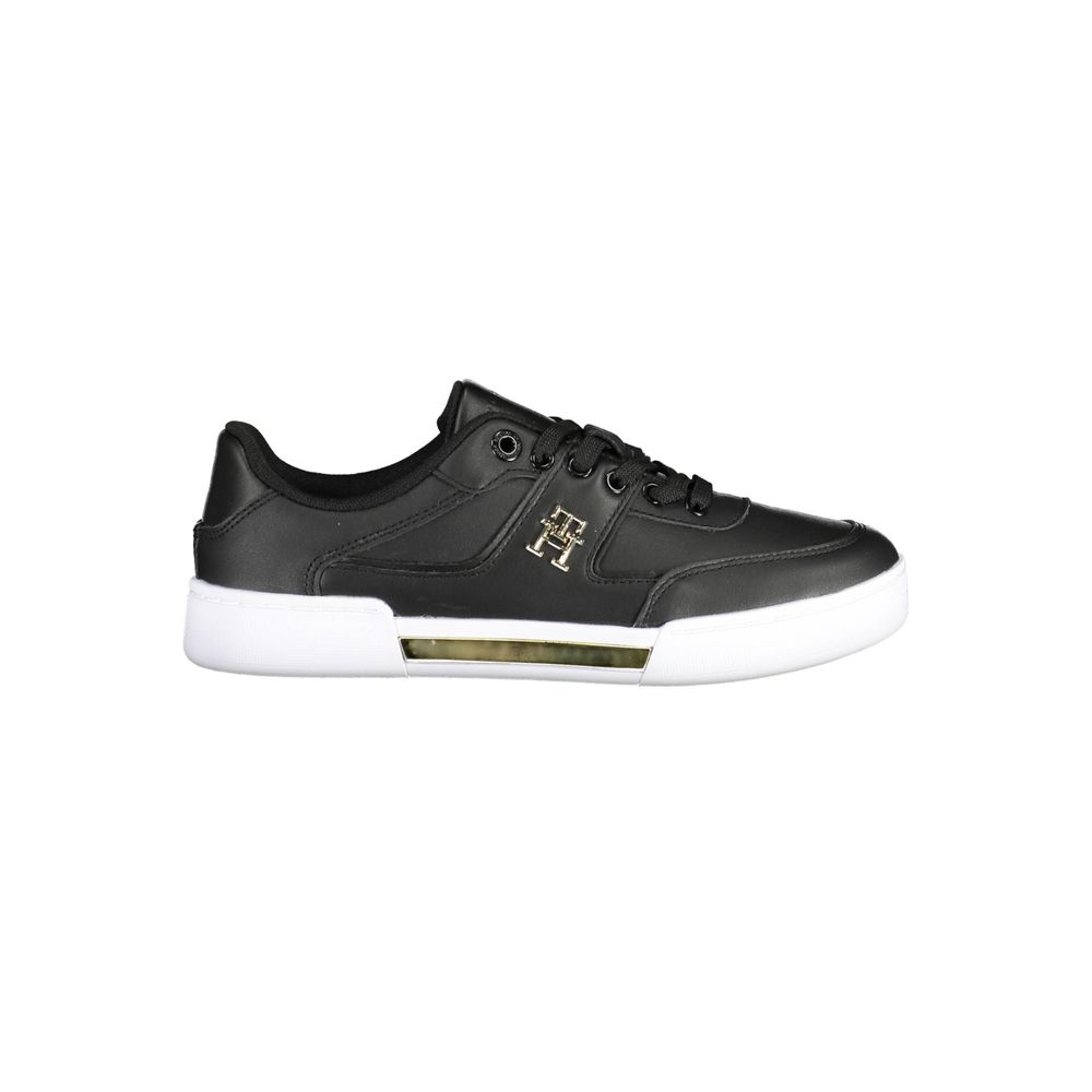 Baskets Tommy Hilfiger noires en polyester pour femme