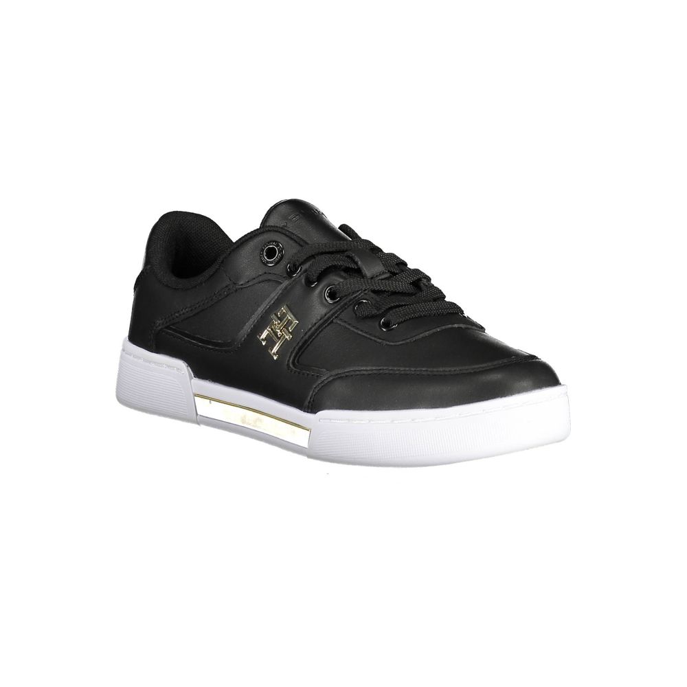 Baskets Tommy Hilfiger noires en polyester pour femme