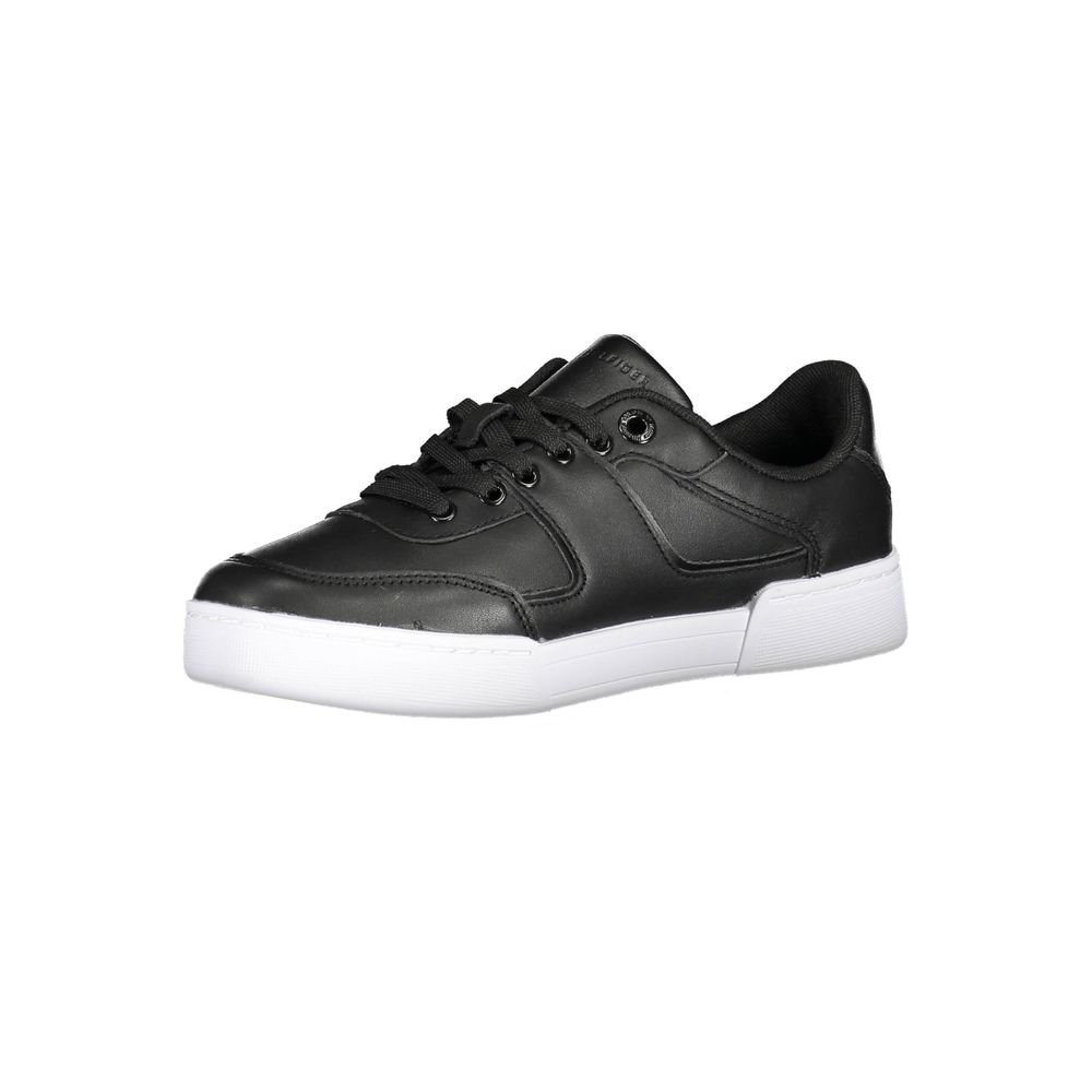 Baskets Tommy Hilfiger noires en polyester pour femme