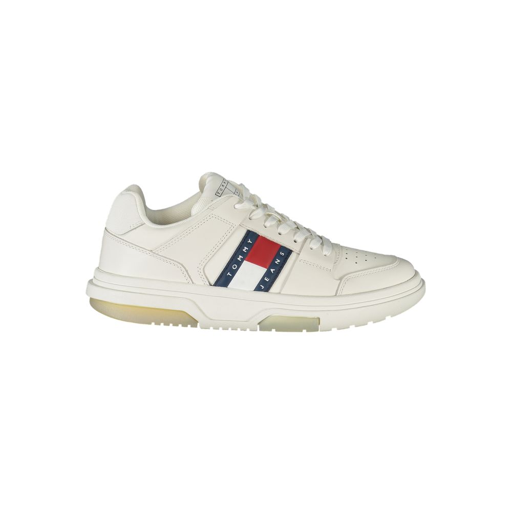 Tommy Hilfiger white fabric sneakers