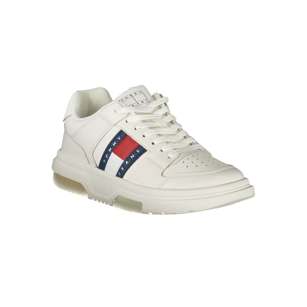 Tommy Hilfiger white fabric sneakers