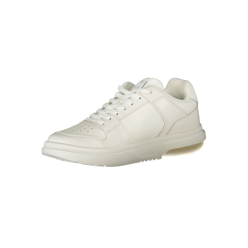 Tommy Hilfiger white fabric sneakers