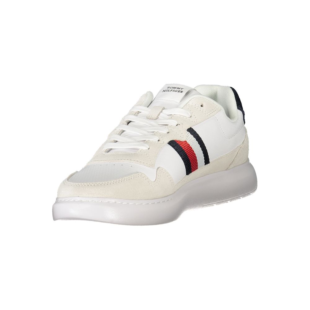 Tommy Hilfiger Men's White Polyurethane Sneaker