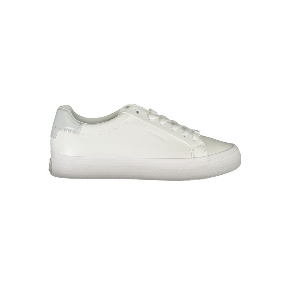 Calvin Klein sneakers made of white polyester