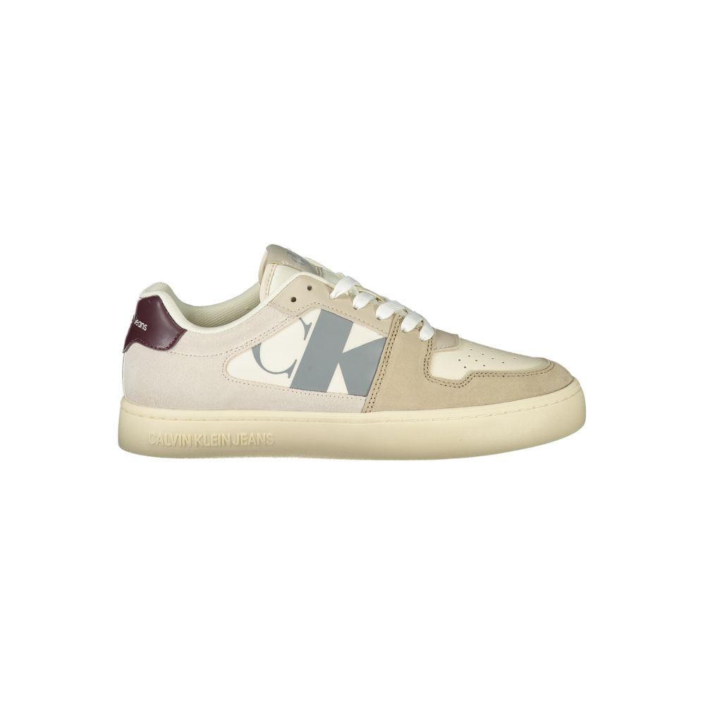 Calvin Klein Beige Polyurethan-Sneaker für Herren