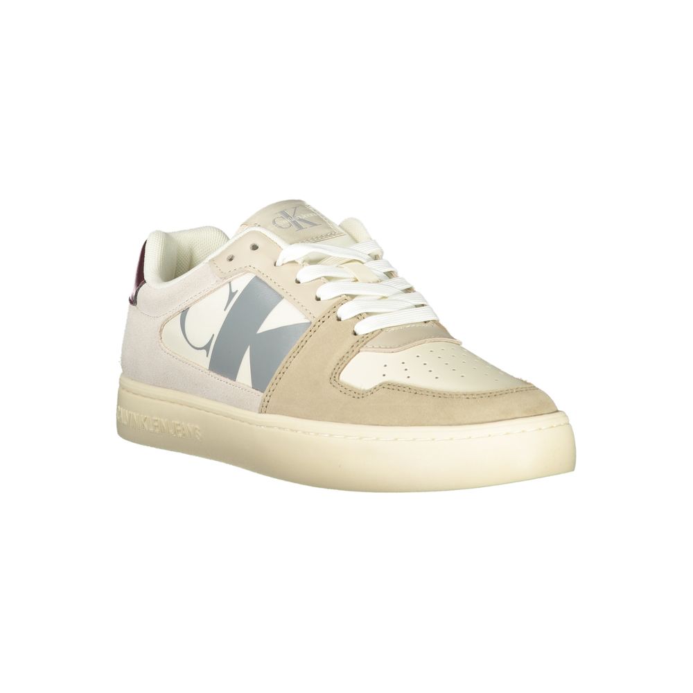 Calvin Klein Beige Polyurethan-Sneaker für Herren