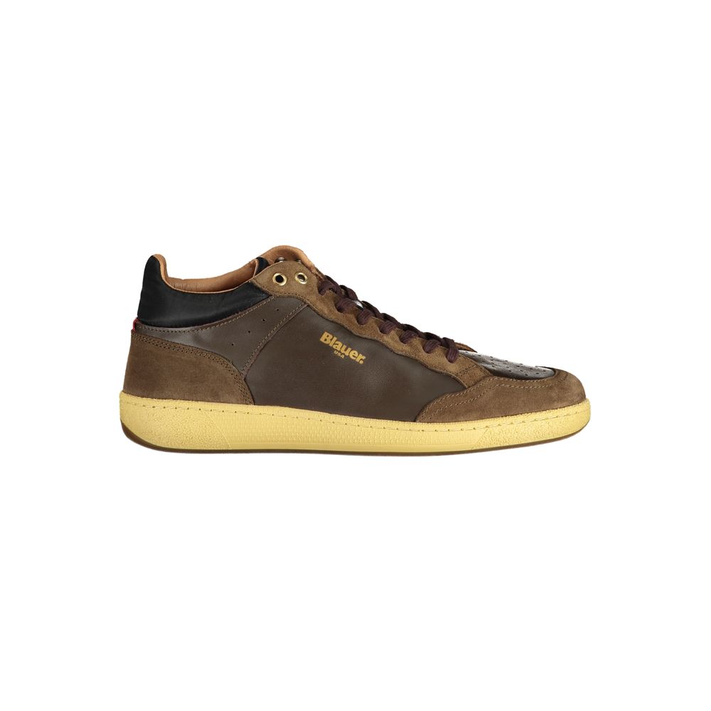 Blauer Brauner Polyester-Sneaker