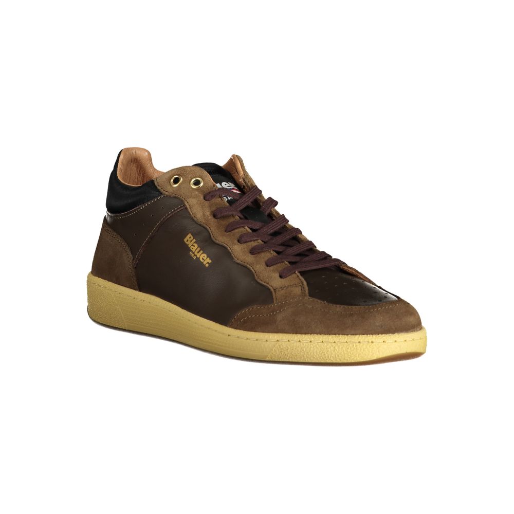 Blauer Brauner Polyester-Sneaker