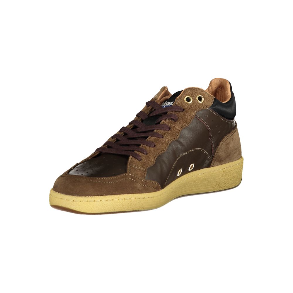 Blauer Brauner Polyester-Sneaker