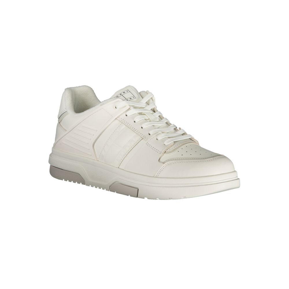 Tommy Hilfiger Men's White Polyurethane Sneakers