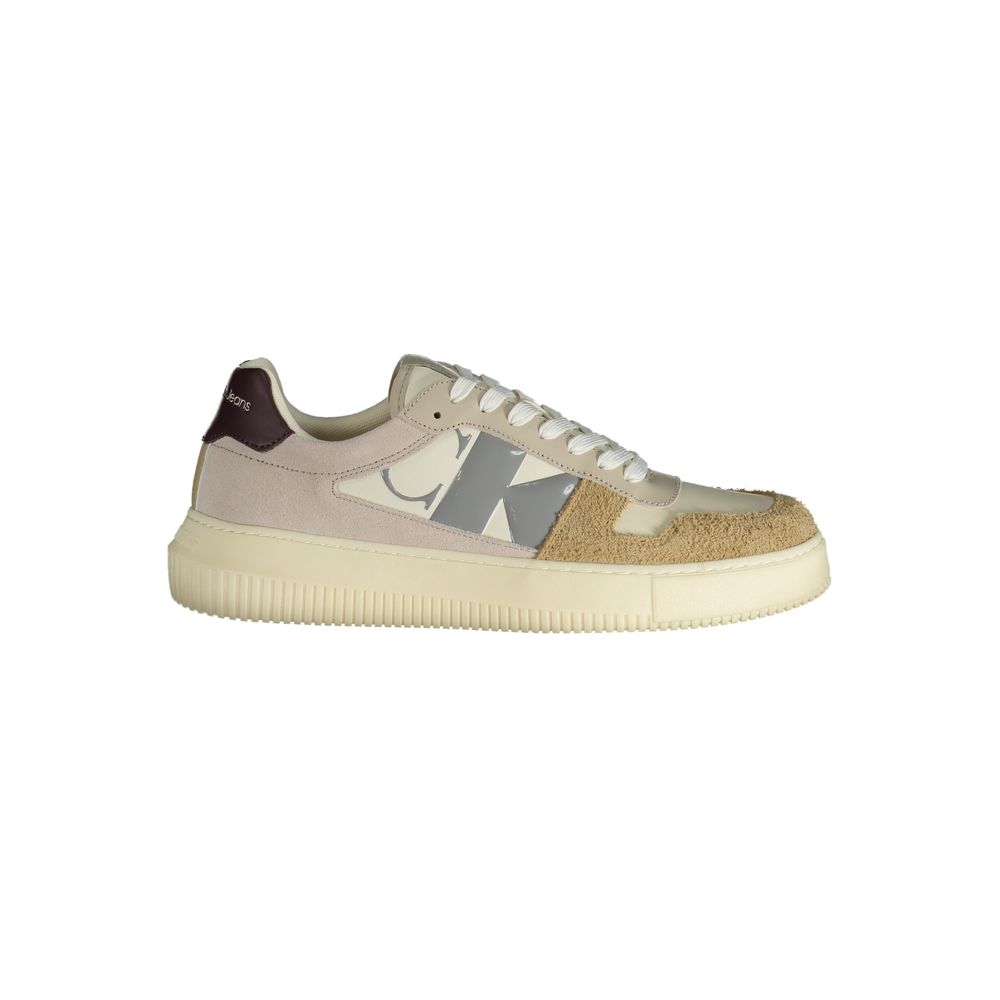 Calvin Klein Beige Polyurethan-Sneaker für Herren