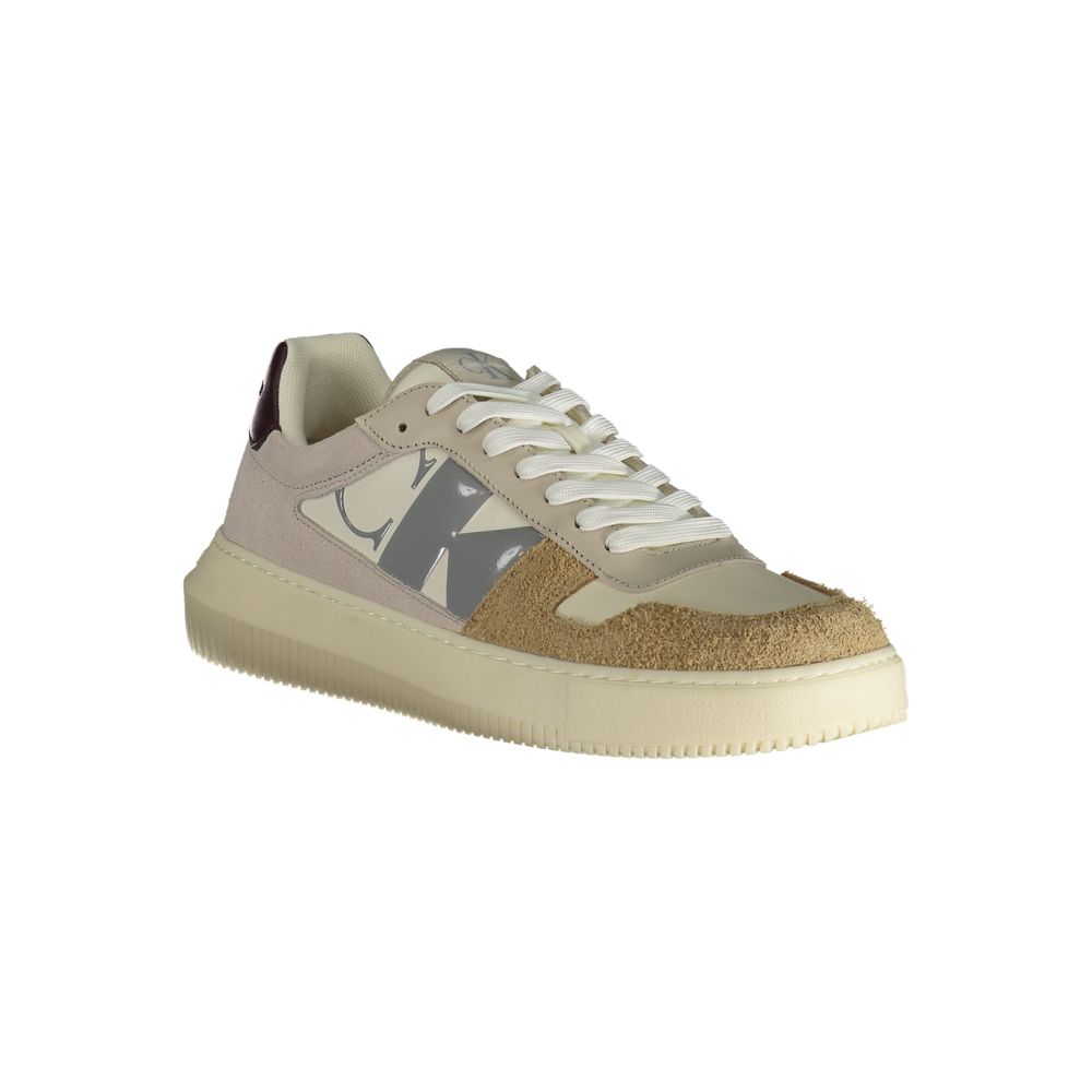 Calvin Klein Beige Polyurethan-Sneaker für Herren