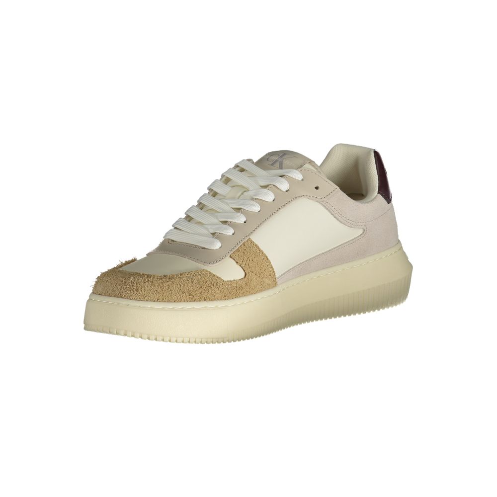 Calvin Klein Beige Polyurethan-Sneaker für Herren