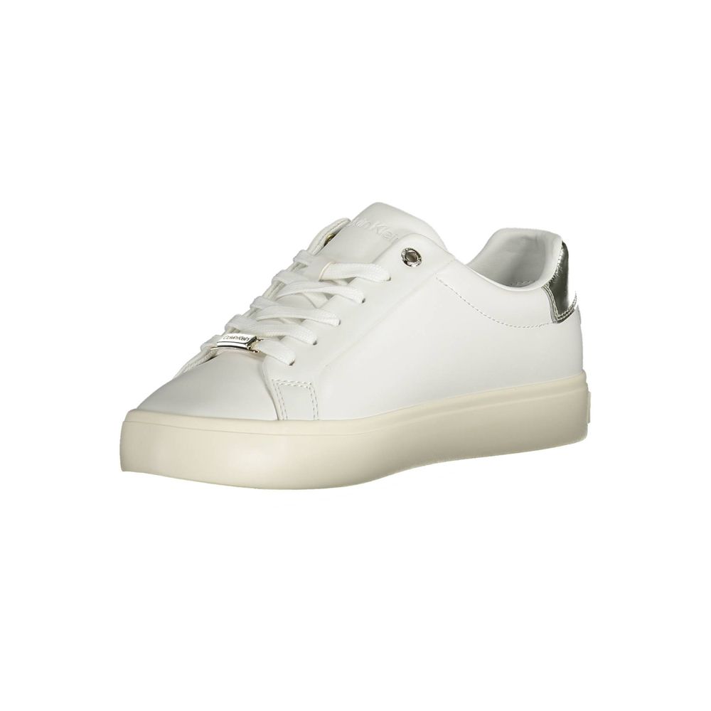 Calvin Klein sneakers made of white polyester