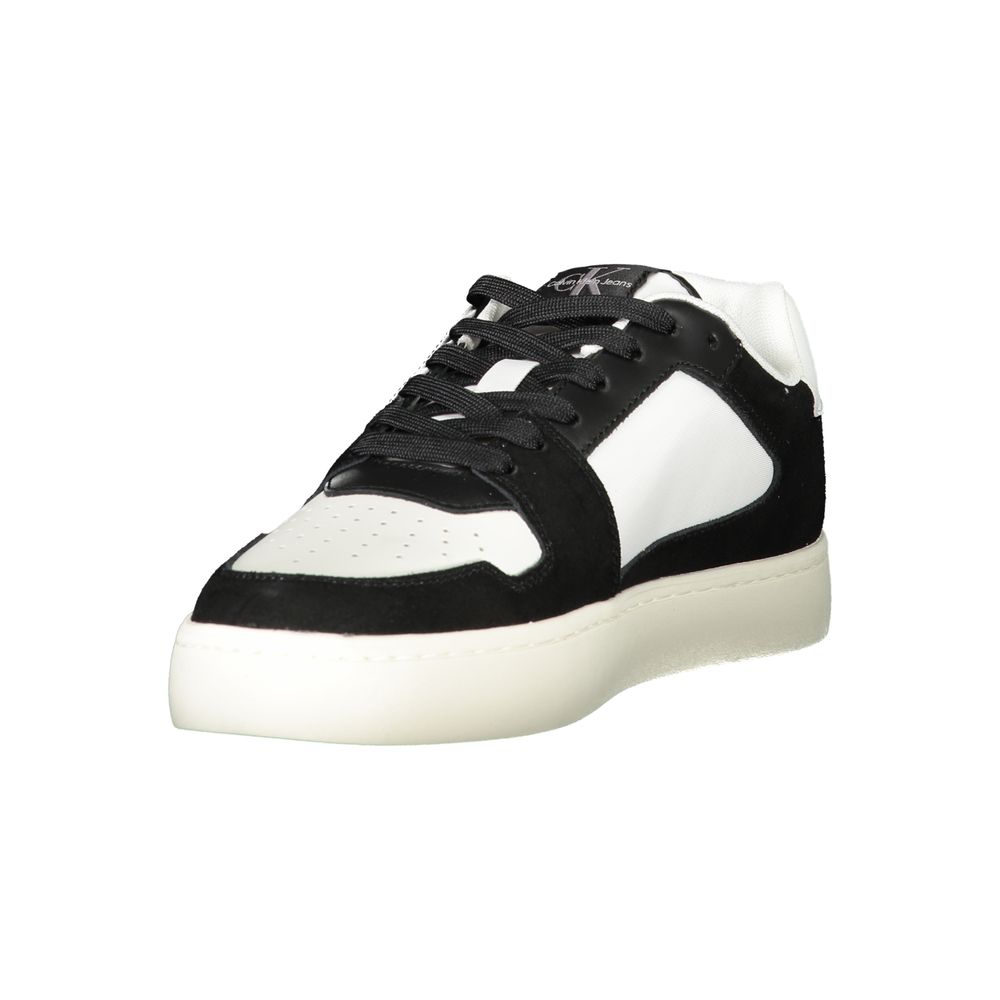 Baskets blanches pour homme en polyester Calvin Klein