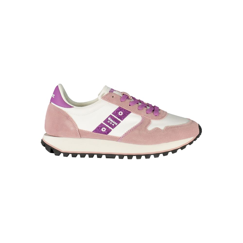 Blauer Bianco Damen-Sneaker aus Polyurethan