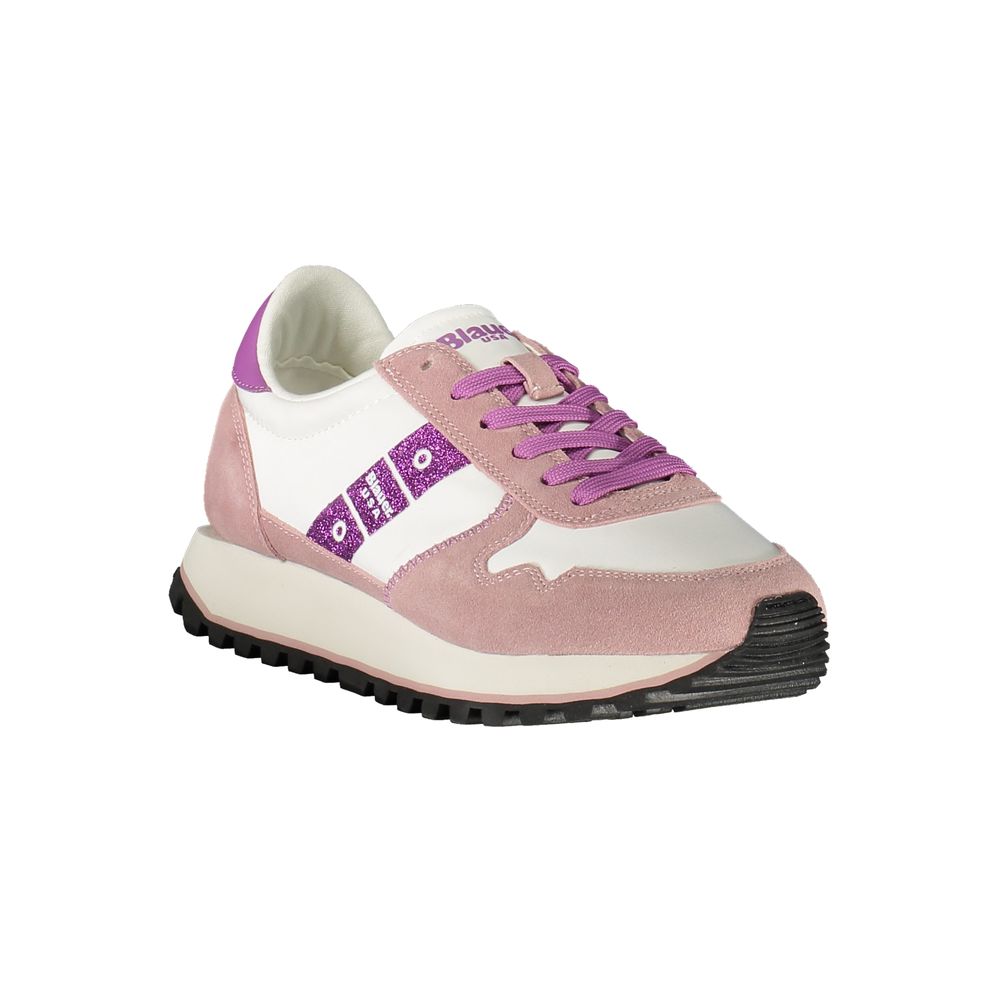 Blauer Bianco Damen-Sneaker aus Polyurethan
