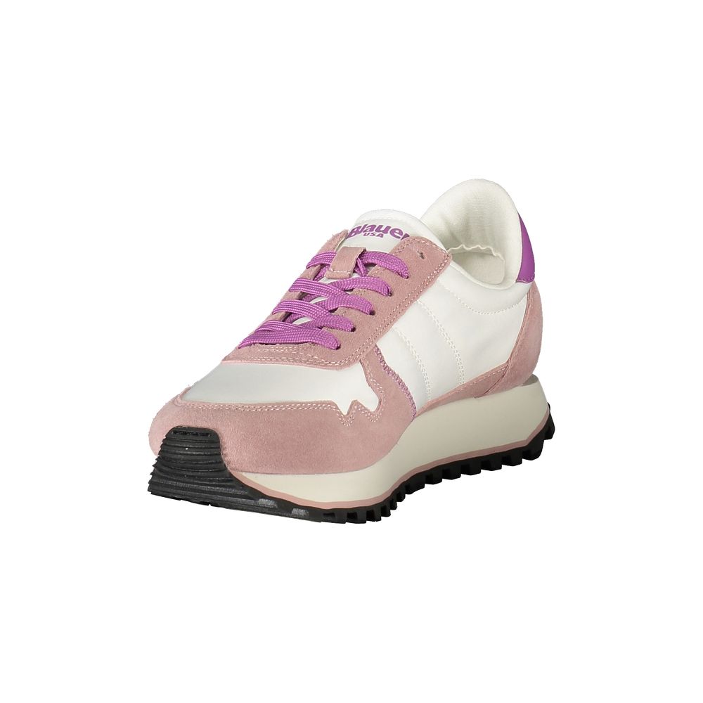 Blauer Bianco Damen-Sneaker aus Polyurethan