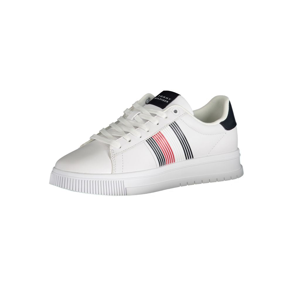 Tommy Hilfiger Weißer Herren-Sneaker aus Polyurethan
