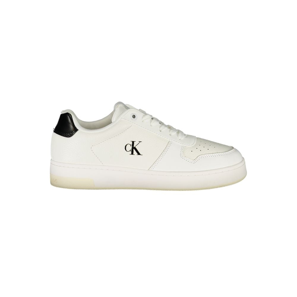 Calvin Klein Bianco Damen-Sneaker aus Polyurethan