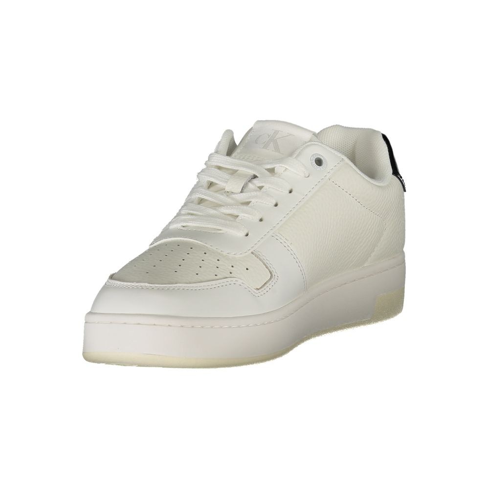 Calvin Klein Bianco Damen-Sneaker aus Polyurethan