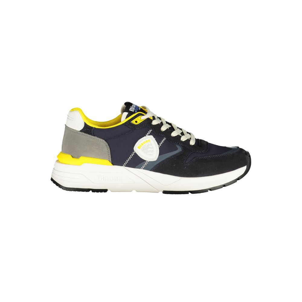 Blauer Polyester-Sneaker