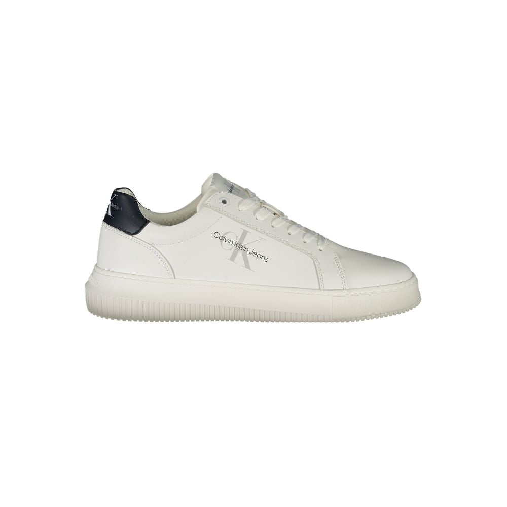Calvin Klein White Leather Men's Sneakers