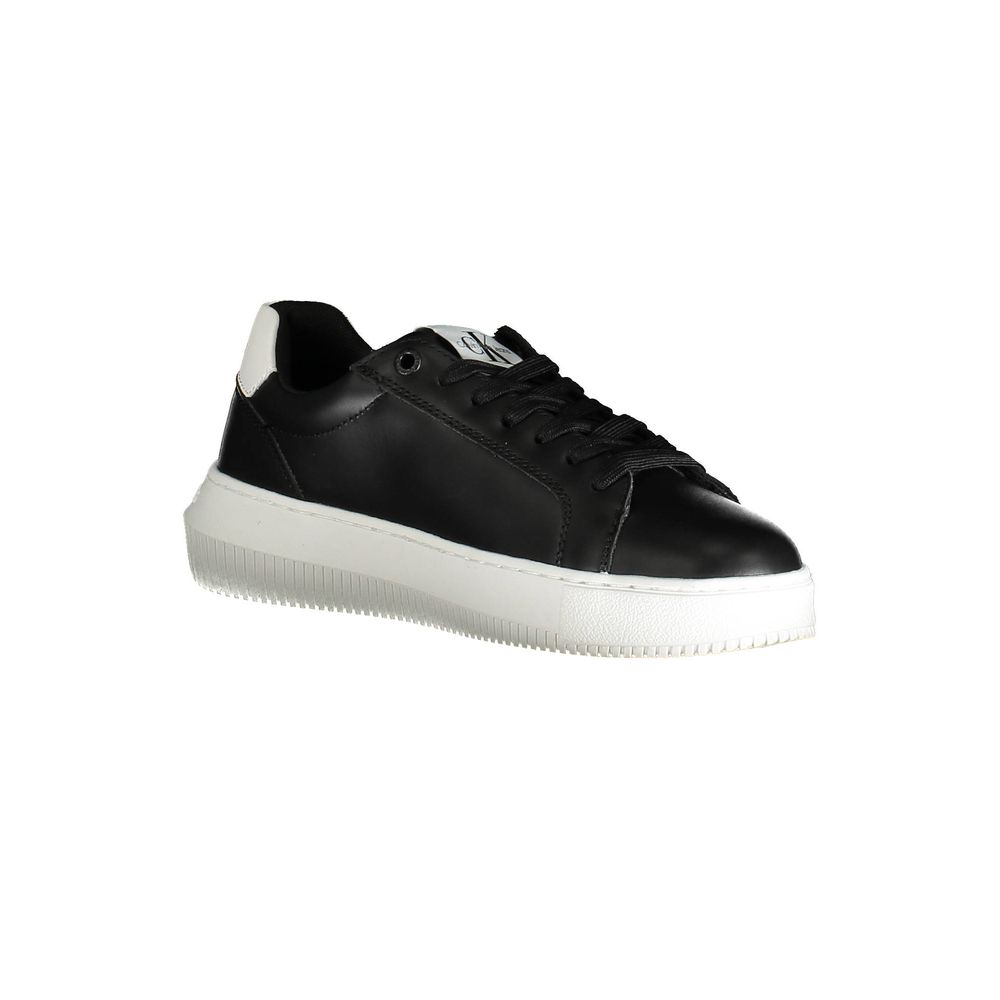 Calvin Klein Schwarzer Sneaker aus echtem Leder