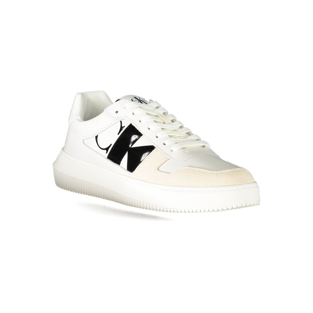 Calvin Klein Bianco Leder Herren Sneaker