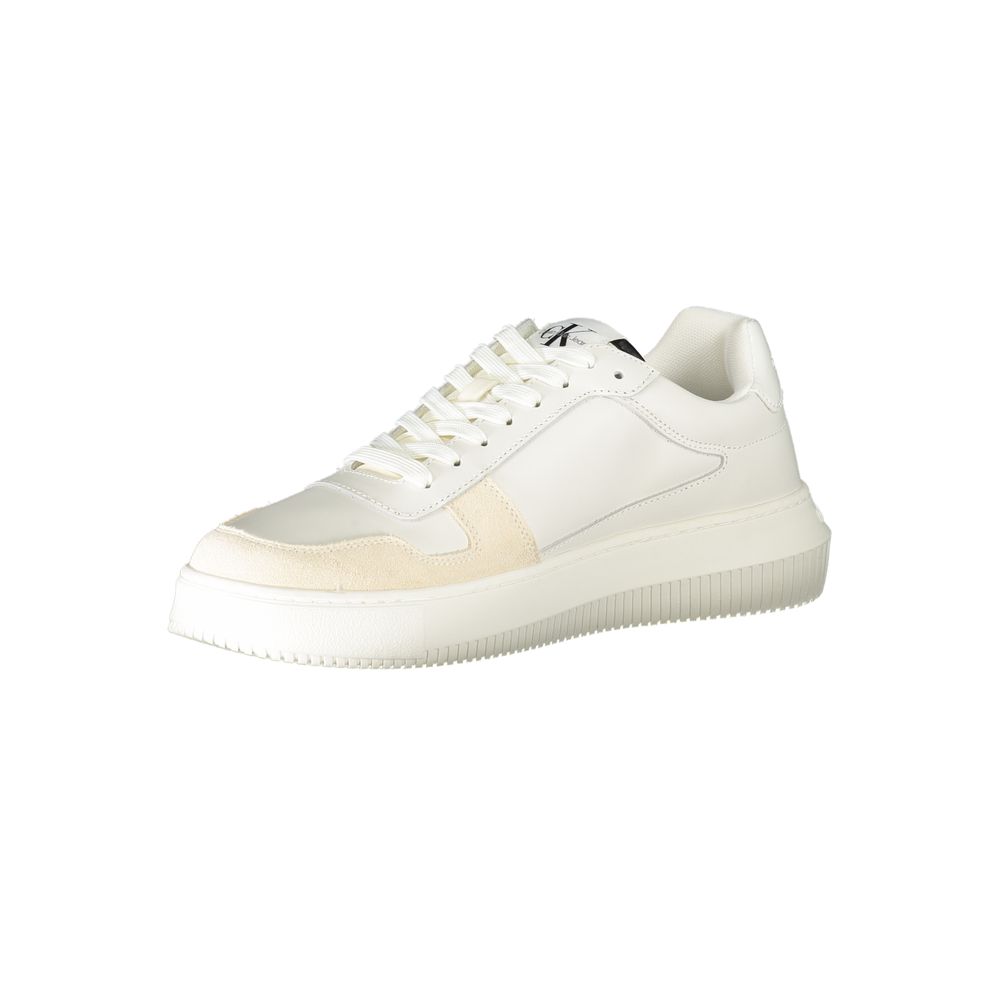 Calvin Klein Bianco Leder Herren Sneaker