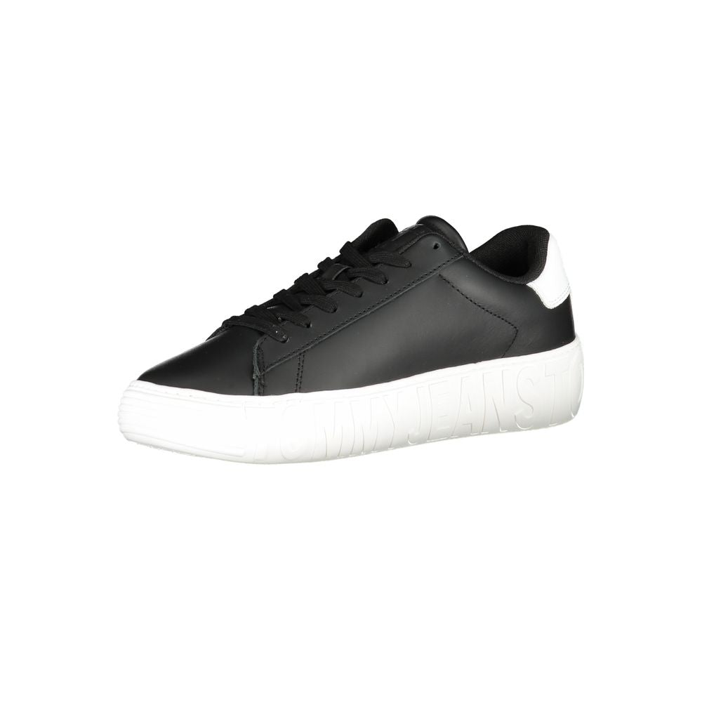Tommy Hilfiger Schwarzer Sneaker aus Polyurethan für Herren