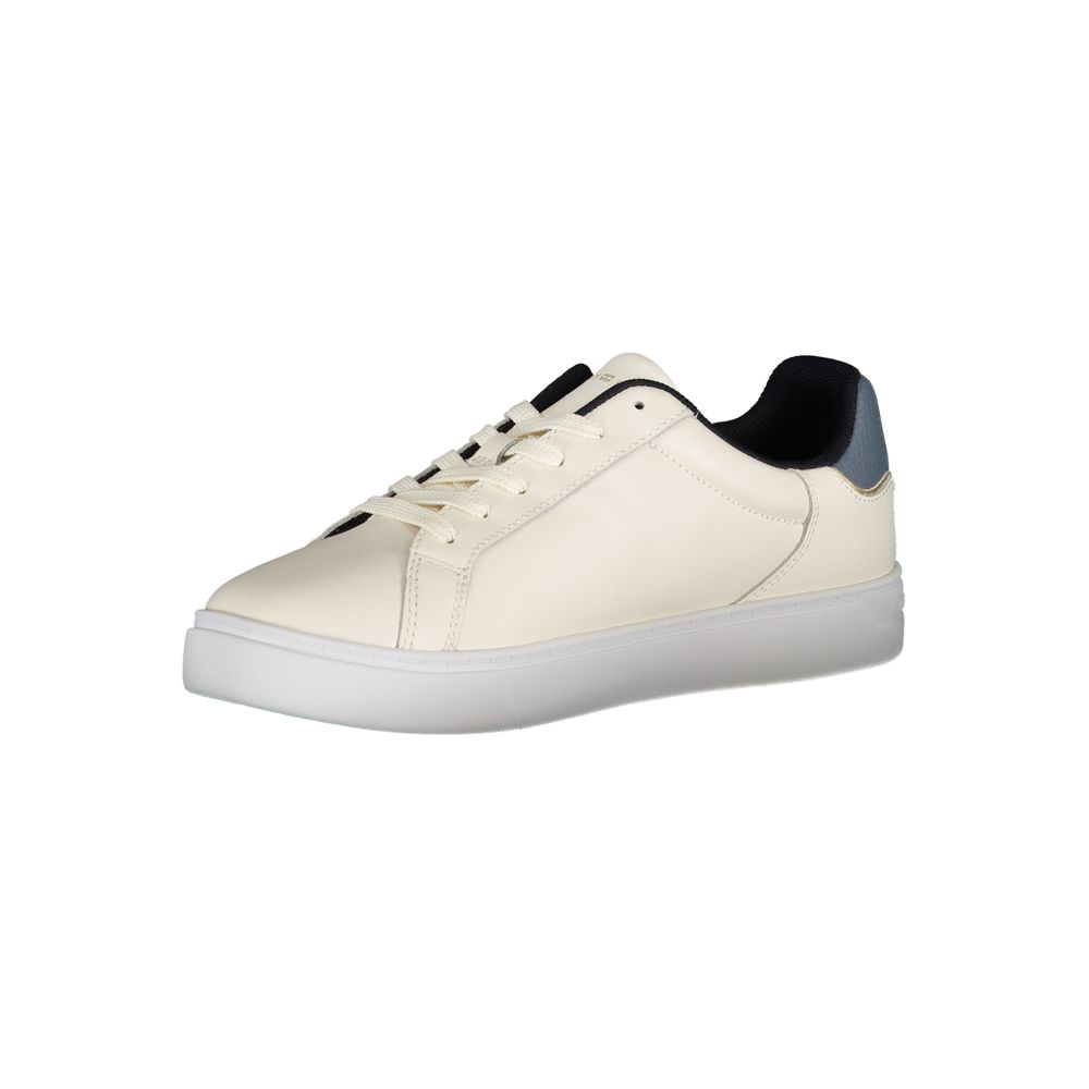 Baskets en cuir véritable beiges Tommy Hilfiger
