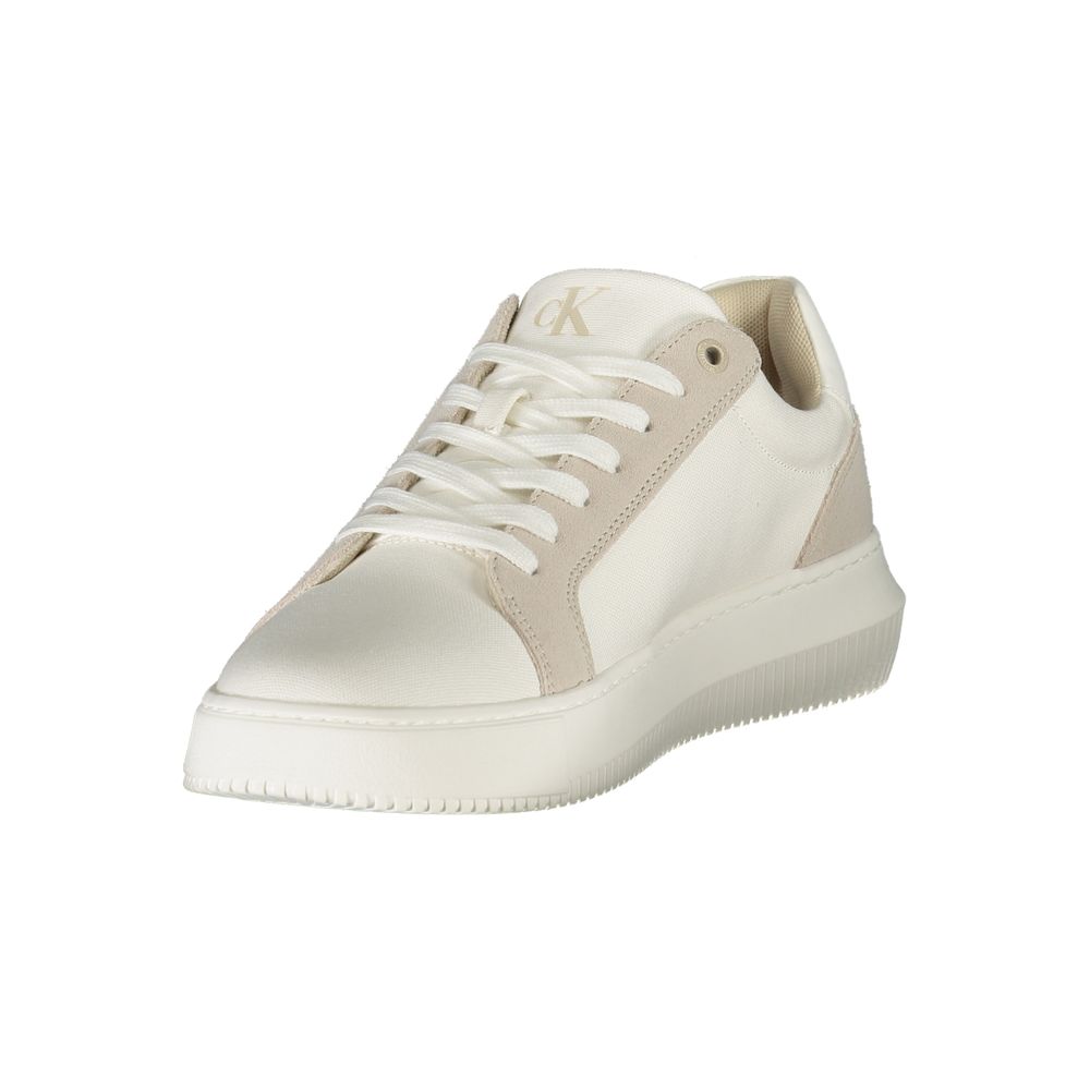Calvin Klein Herren-Sneaker aus weißem Polyurethan
