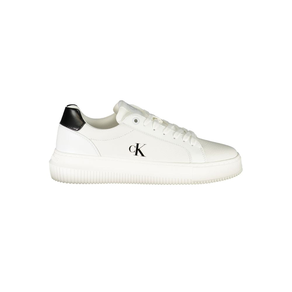 Calvin Klein Bianco Damen-Sneaker aus Polyurethan
