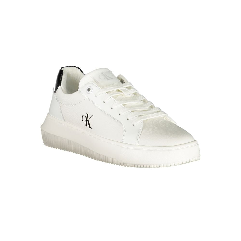 Calvin Klein Bianco Damen-Sneaker aus Polyurethan
