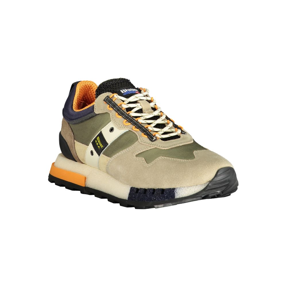 Blauer Verde Poliestere Herren-Sneaker