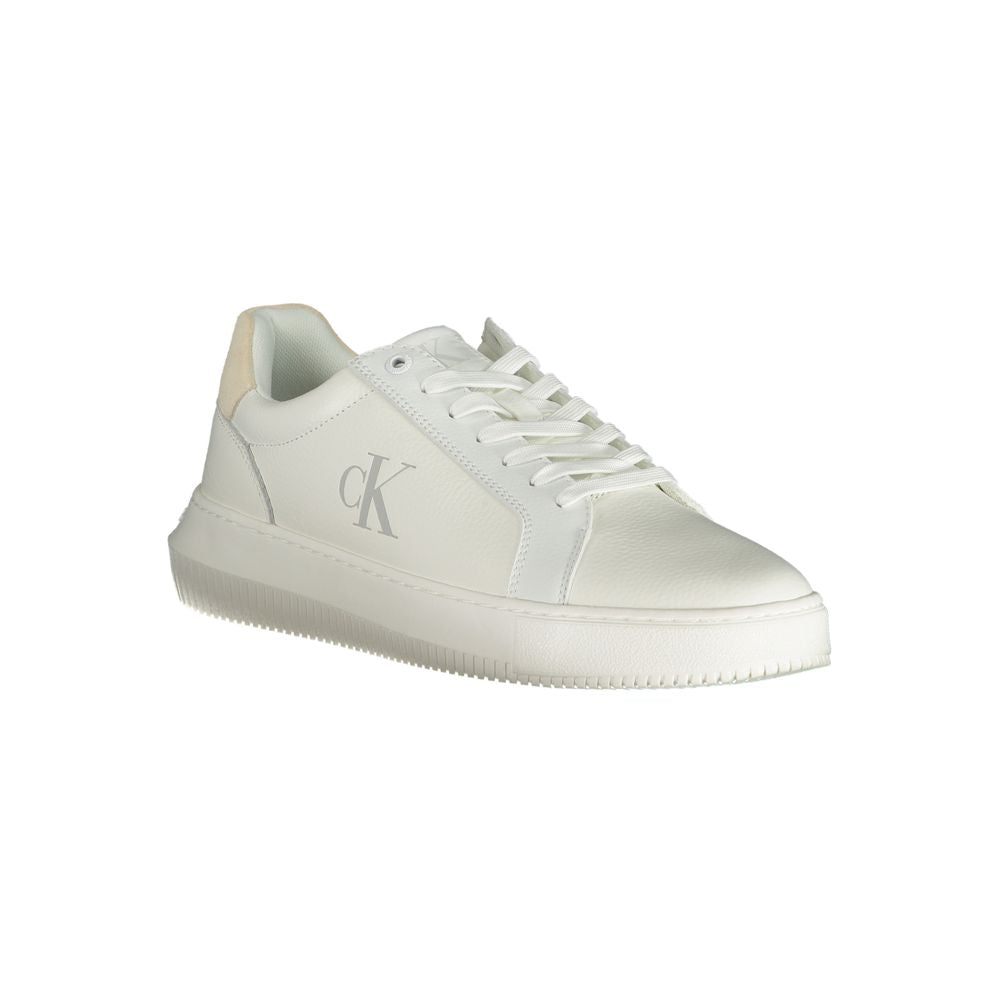 Calvin Klein Herren-Sneaker aus weißem Polyurethan