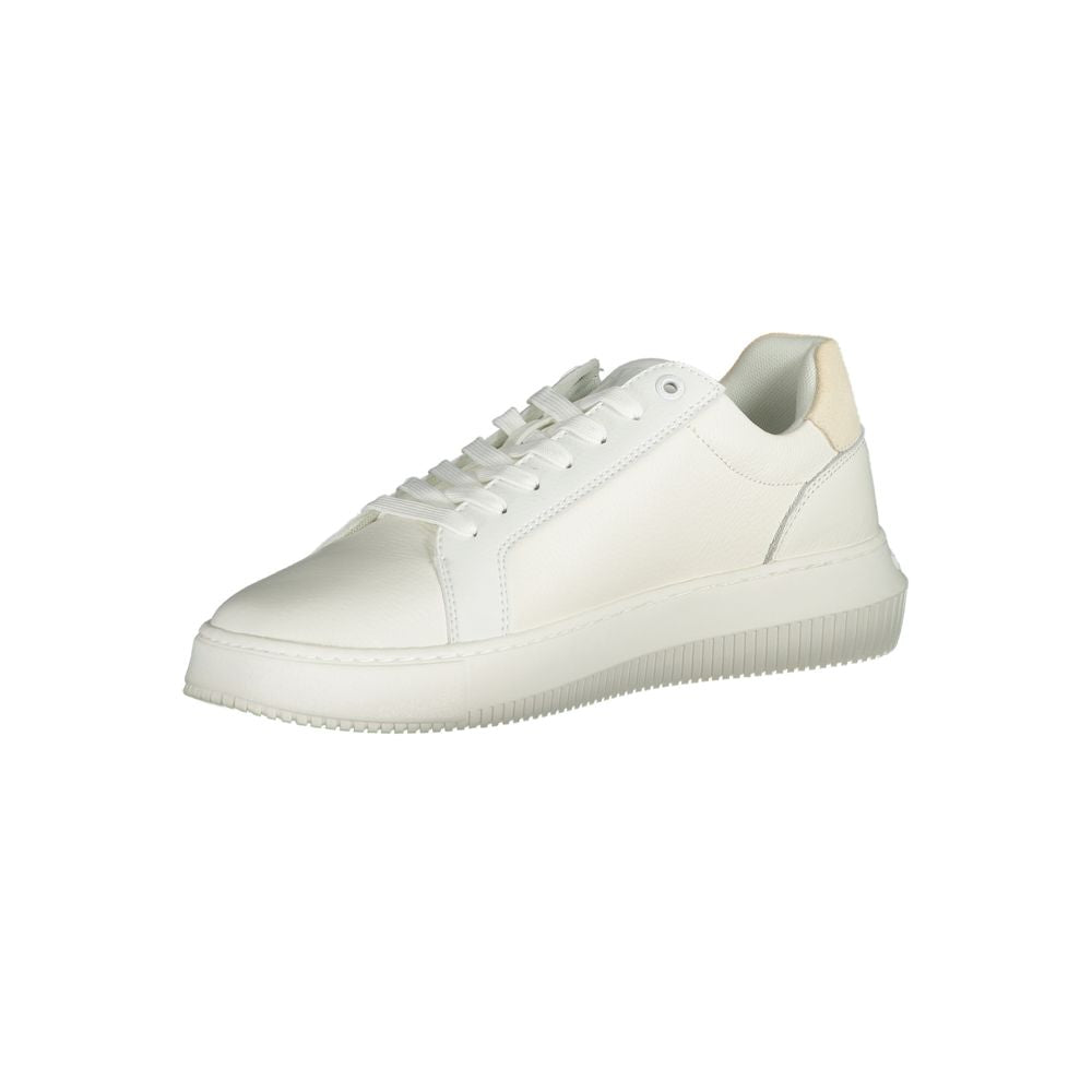 Calvin Klein Herren-Sneaker aus weißem Polyurethan
