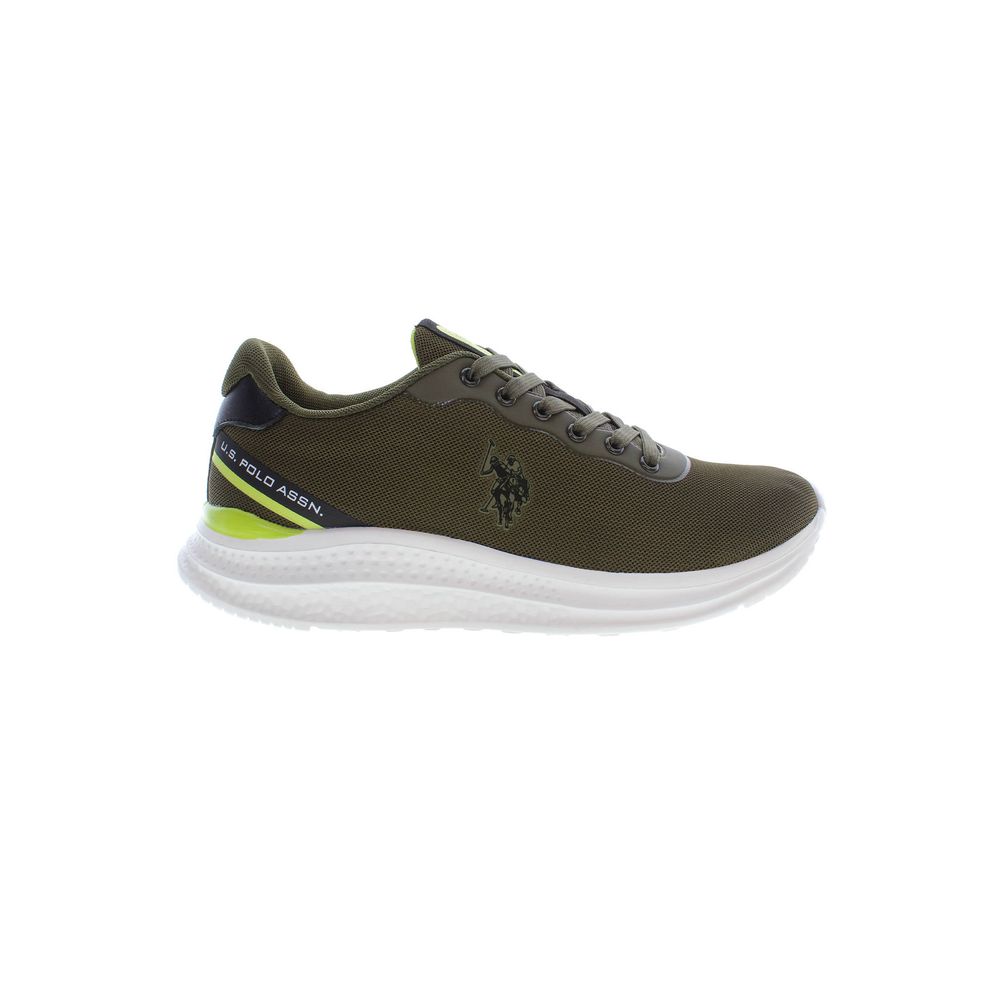 U.S. POLO ASSN. Grüner Polyester-Sneaker