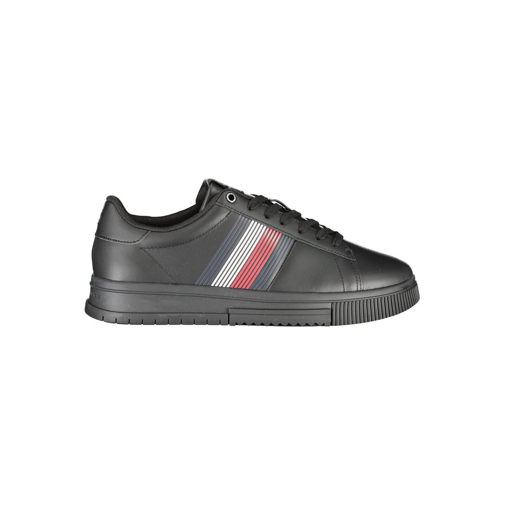 Tommy Hilfiger Schwarzer Sneaker aus Polyurethan für Herren
