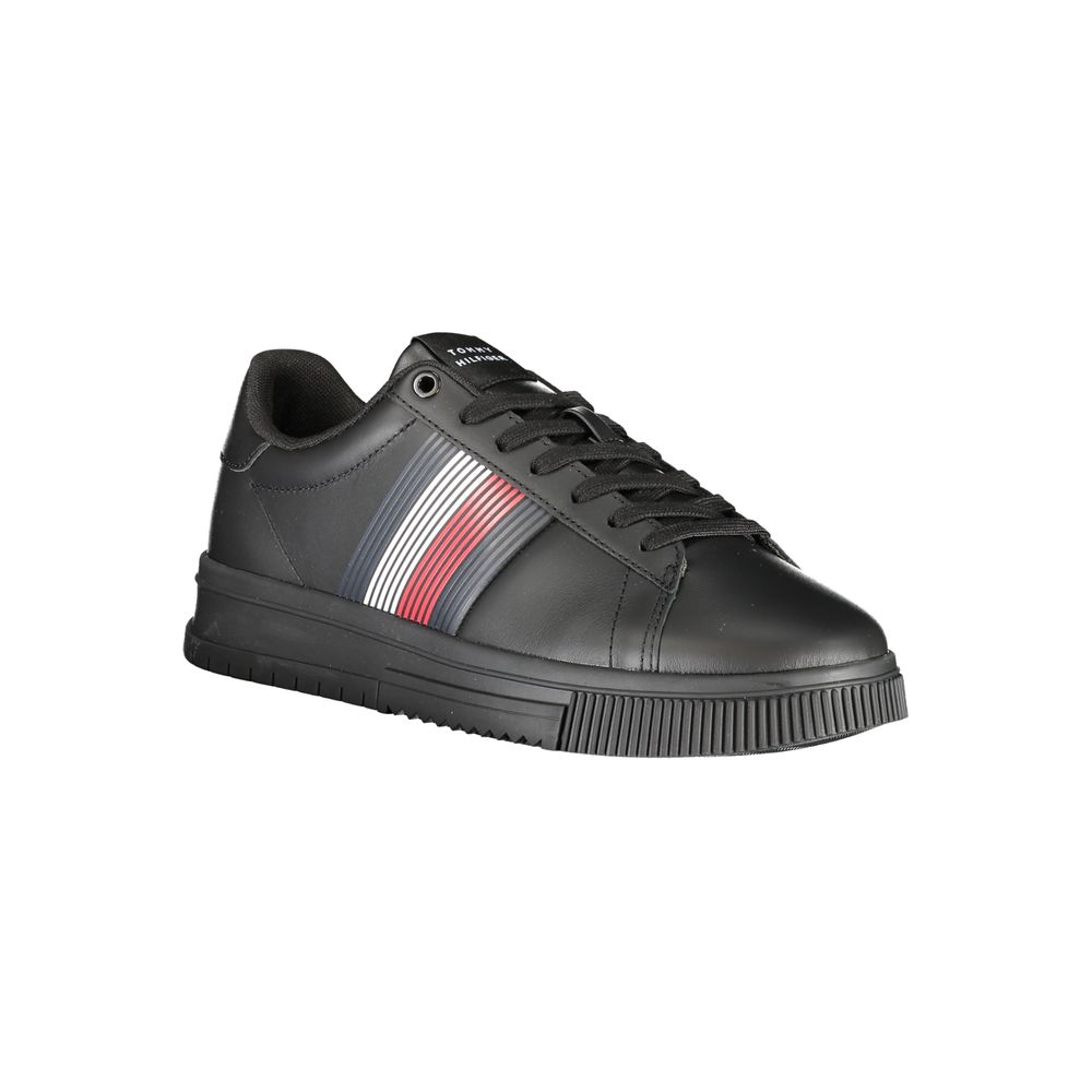 Tommy Hilfiger Schwarzer Sneaker aus Polyurethan für Herren
