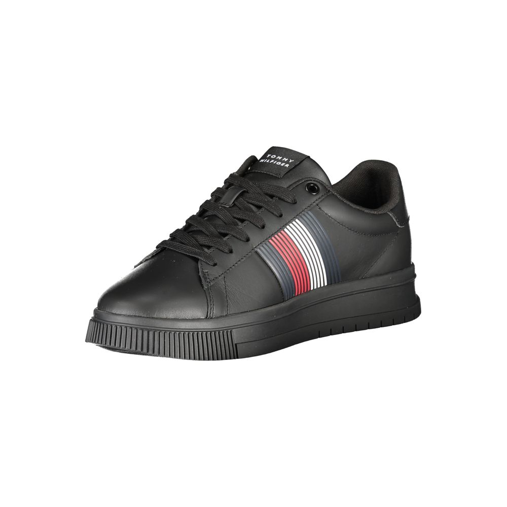 Tommy Hilfiger Schwarzer Sneaker aus Polyurethan für Herren