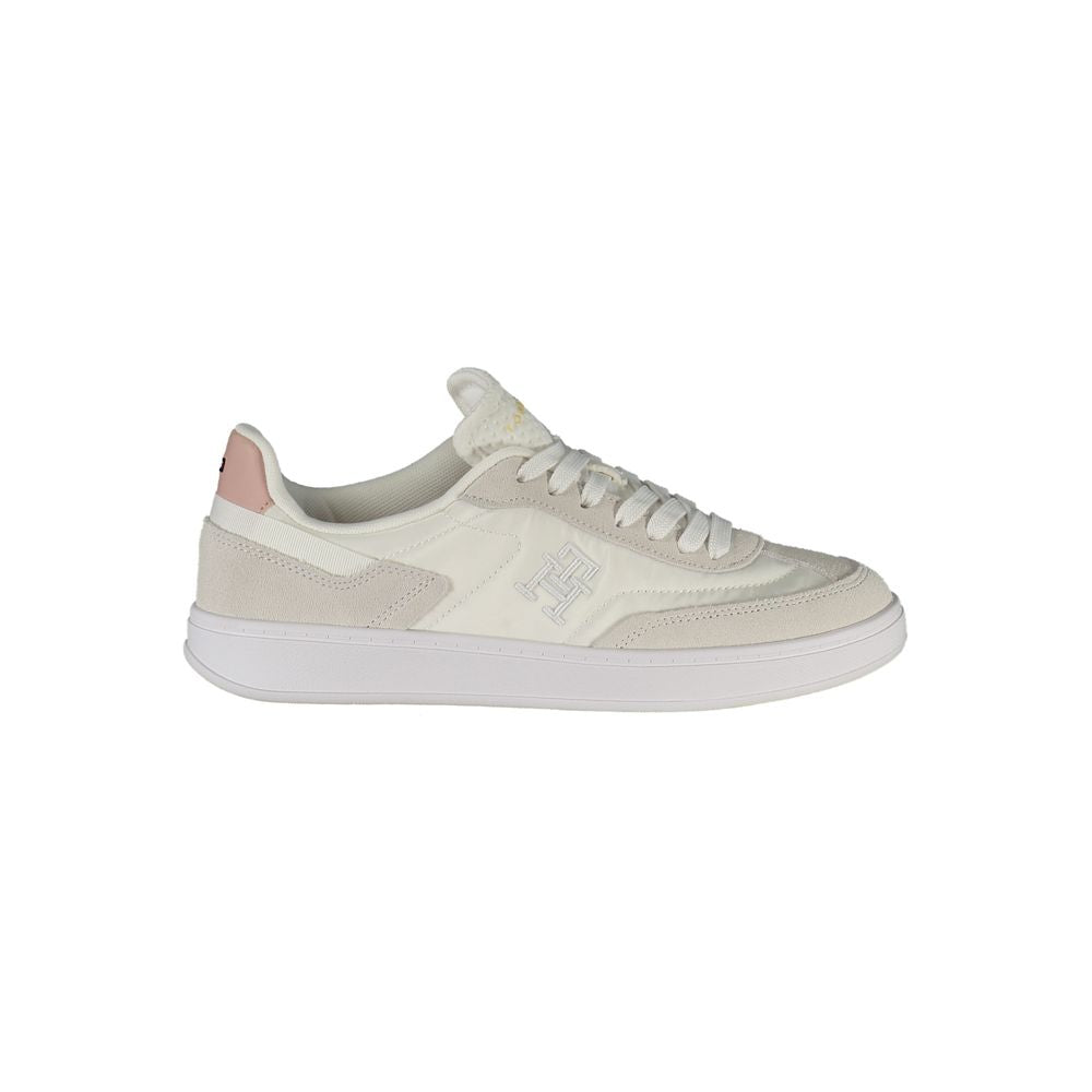 Tommy Hilfiger White Polyurethane Women's Sneaker