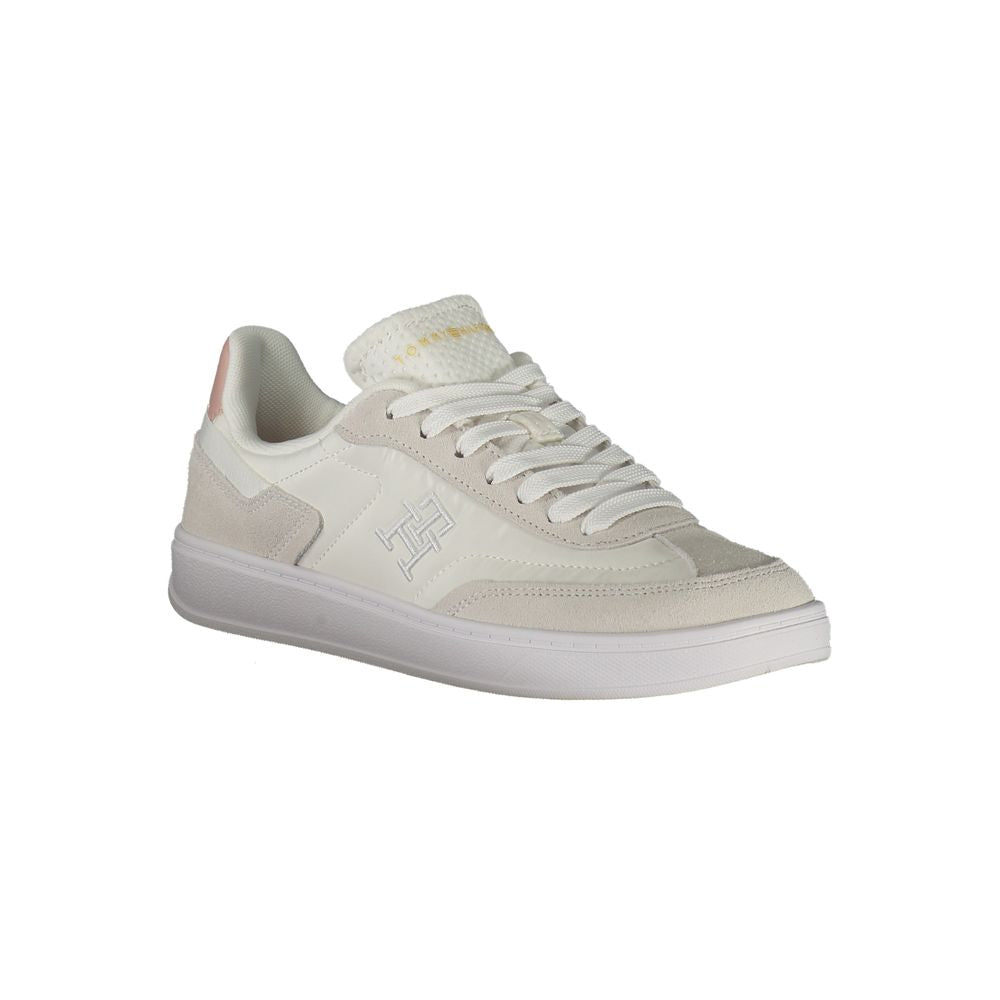 Tommy Hilfiger White Polyurethane Women's Sneaker