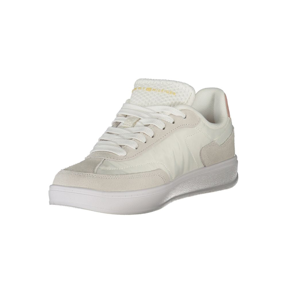 Tommy Hilfiger White Polyurethane Women's Sneaker