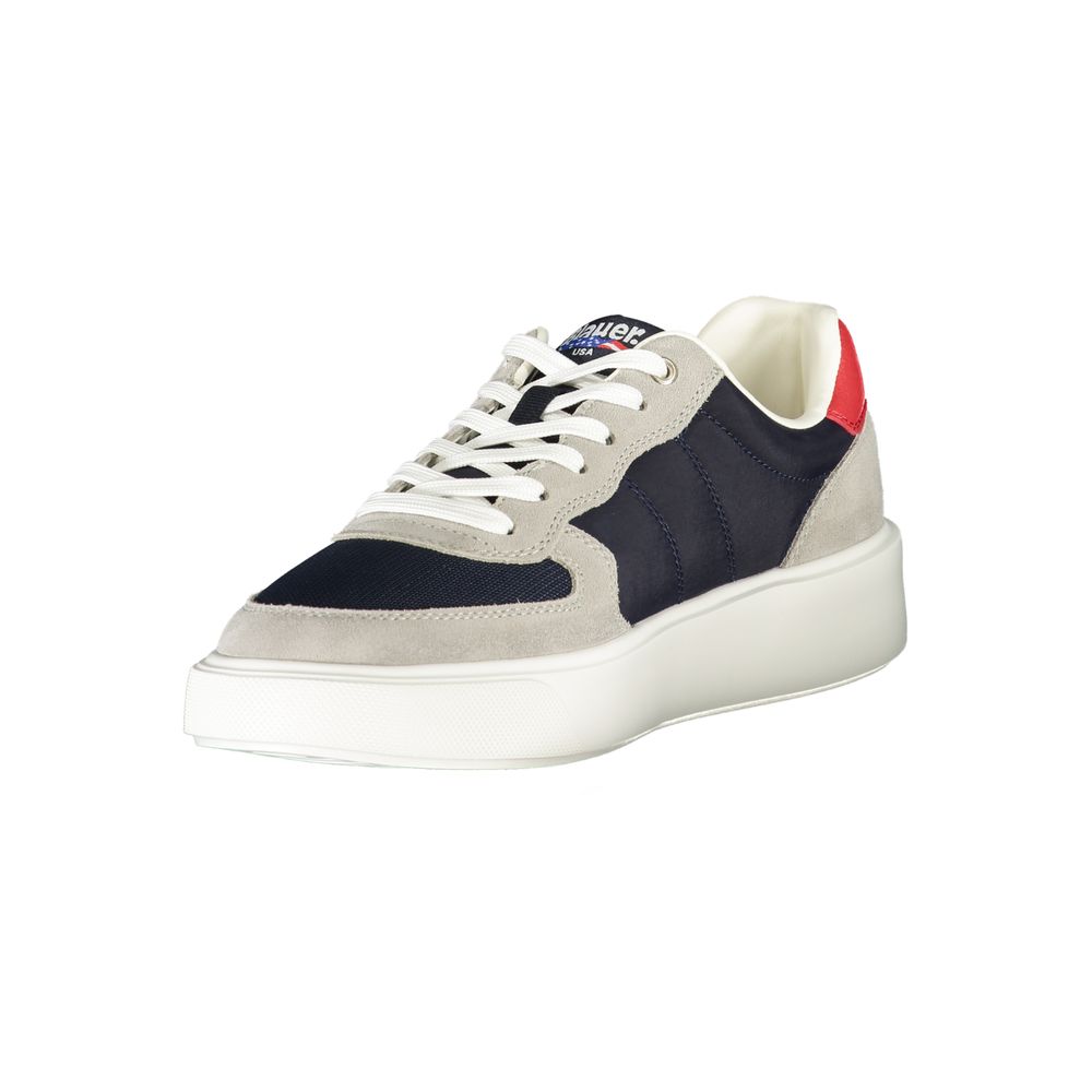 Blauer Herren-Sneaker aus Polyurethan